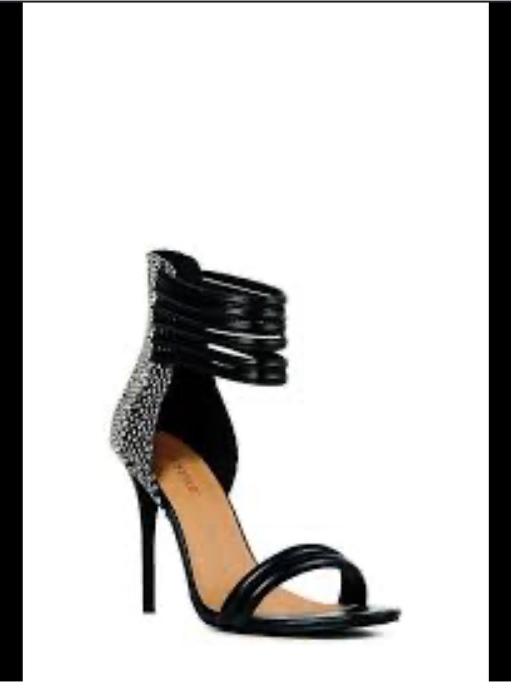 Justfab Frankie black and white snake pumps